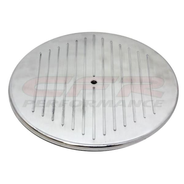 Cfr Performance CFR HZ-6801T-1-POL 14 in. Round Polished Aluminum Air Cleaner Top Ball Milled - Chevy; Ford & Mopar HZ-6801T-1-POL - main